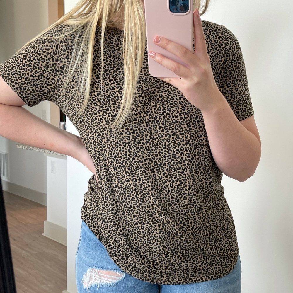 Cheetah print shirt old navy